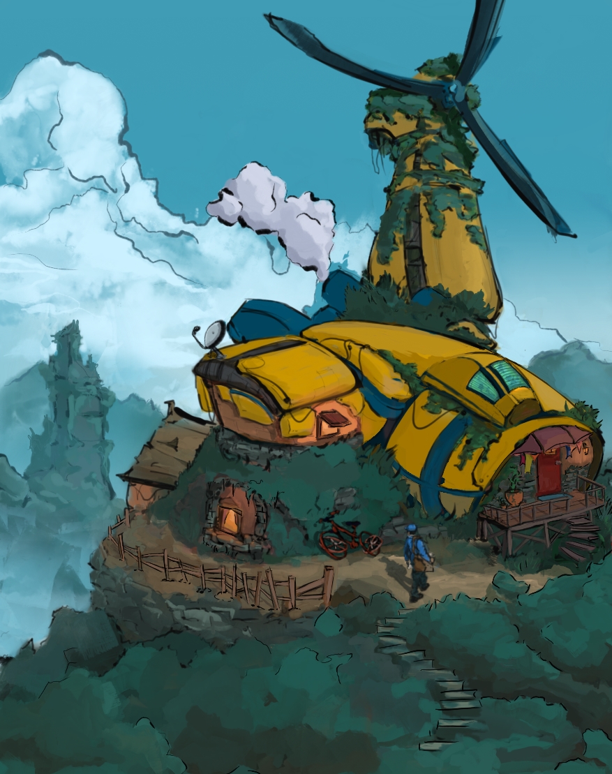 Digital Painting Spaceship Norwood