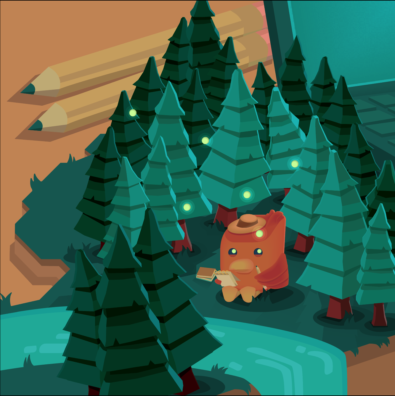 Illustration Forest Bird Calvin